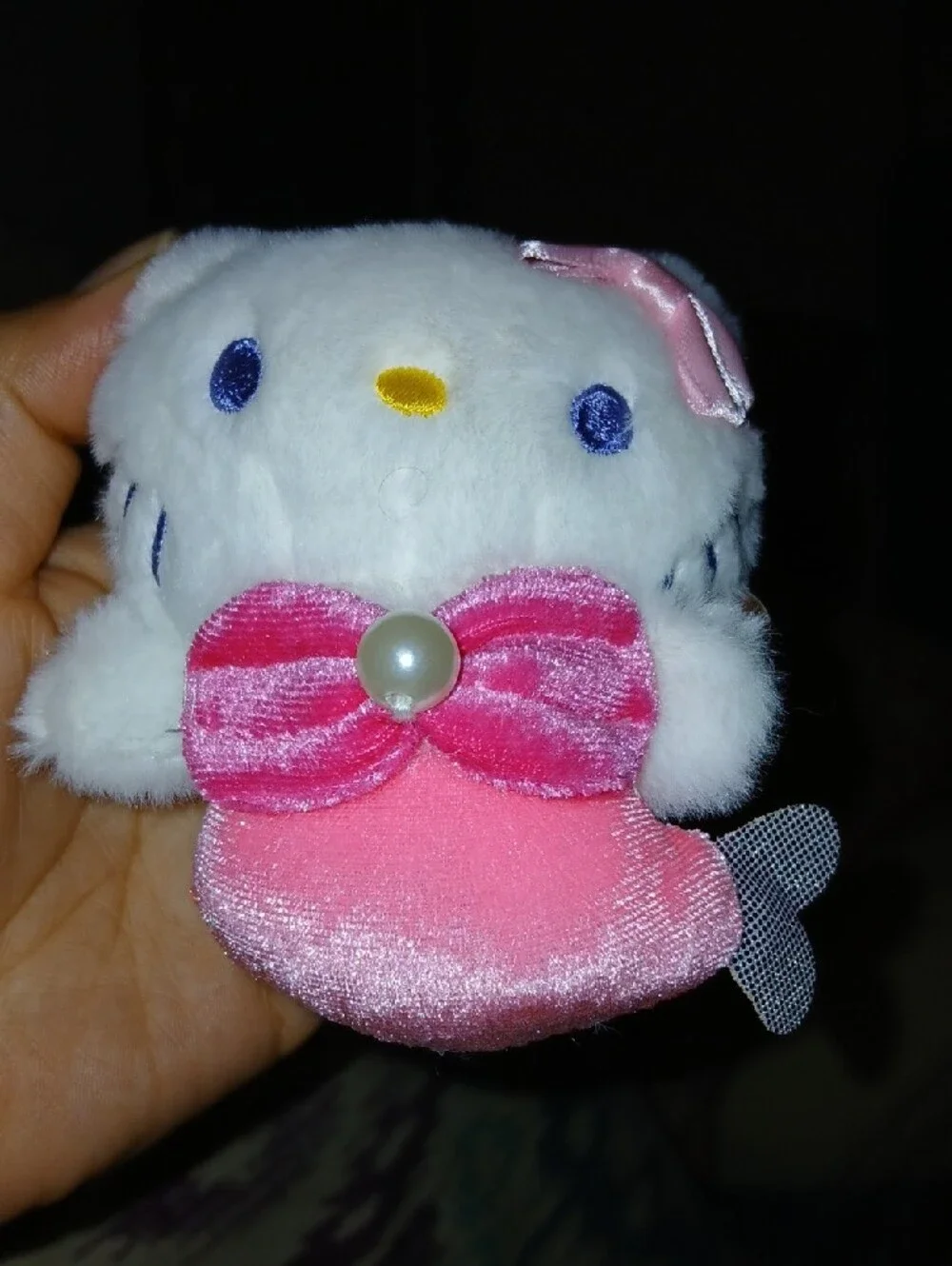 #HelloKitty White & Pink Plush Bag Charm #keychain  by Hello Kitty Unbranded